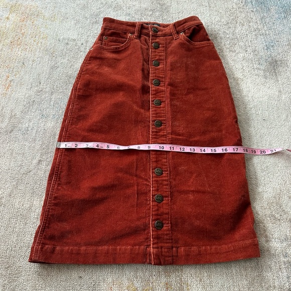 NWOT Lee Vintage Modern Burnt Orange High Waisted Pencil Skirt. Size 24. - Picture 9 of 12